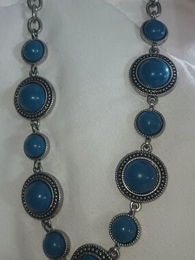 Blue Stone Accent Necklace - Women Jewelry